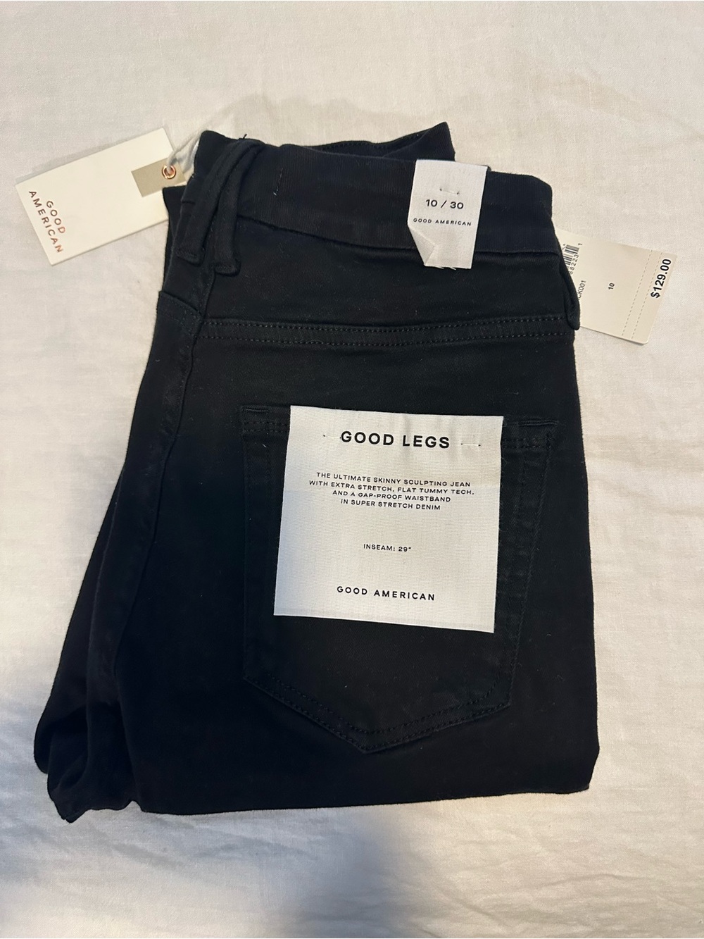 Good American Black Skinny Jeans - Good Legs